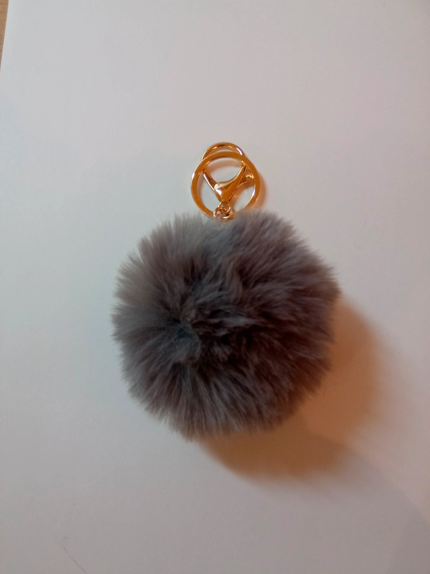 Porte-clés Pompon en Fausse Fourrure - Doux et Coloré