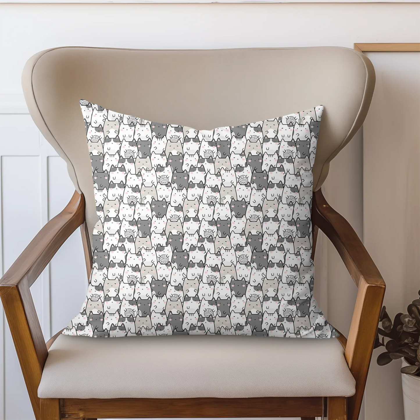 Tissu au mètre 19 chat- Disponible en 9 matières - Vendu par multiple de 50 cm