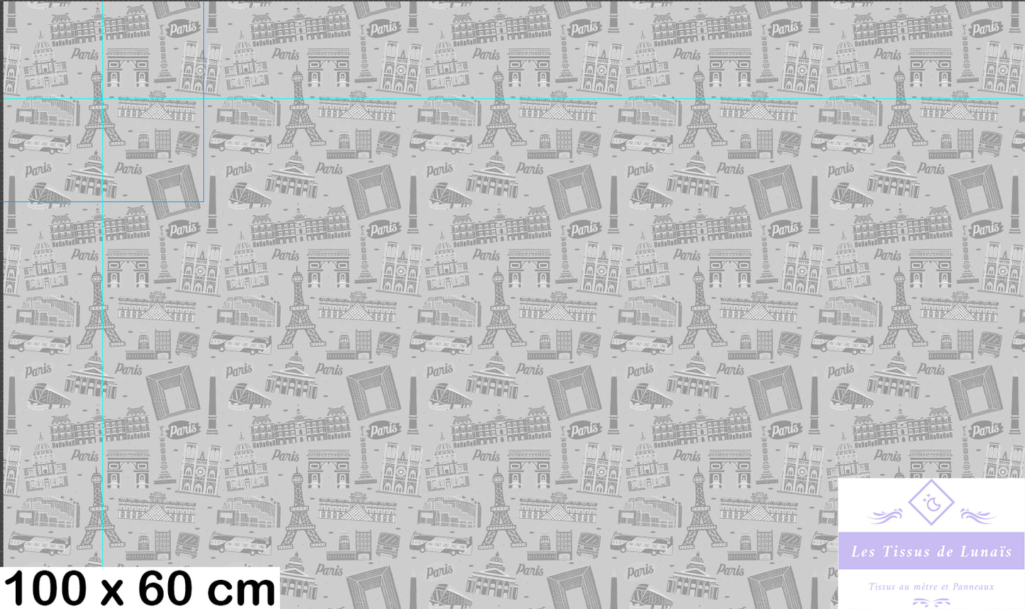 Tissu au mètre 191 Paris - Disponible en 9 matières - Vendu par multiple de 50 cm