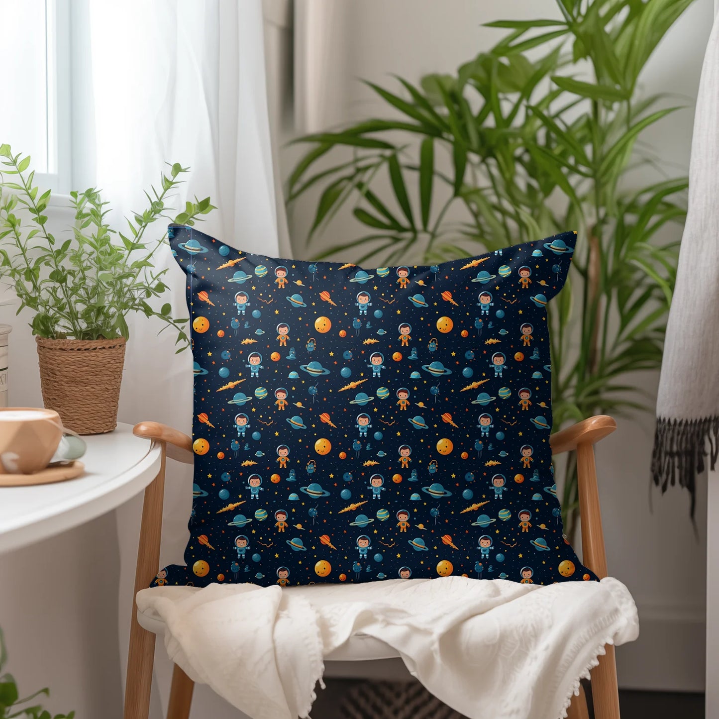 Tissu au mètre 192 planètes - Disponible en 9 matières - Vendu par multiple de 50 cm