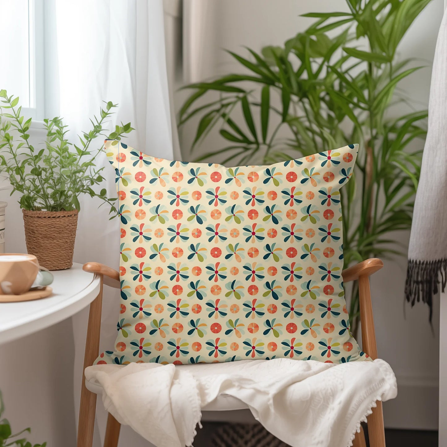 Tissu au mètre 197 retro vintage - Disponible en 9 matières - Vendu par multiple de 50 cm