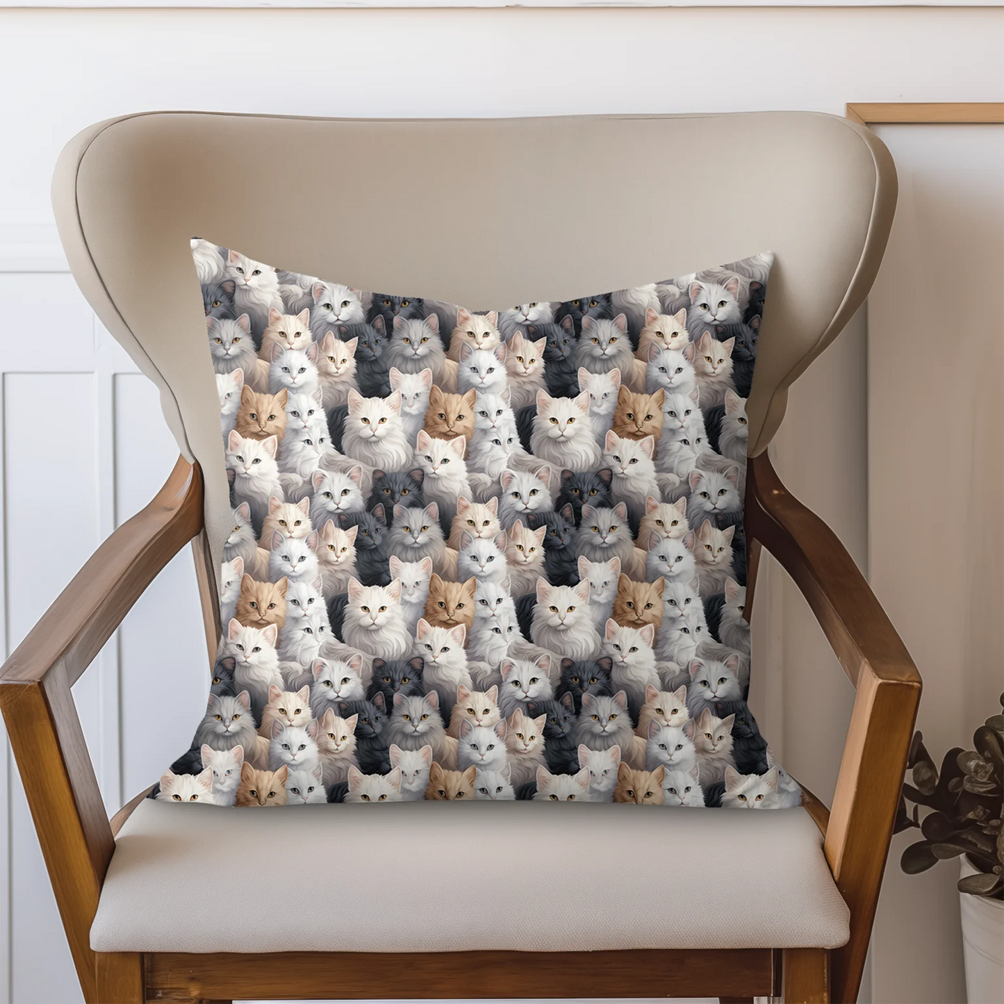 Tissu au mètre 21 chat- Disponible en 9 matières - Vendu par multiple de 50 cm
