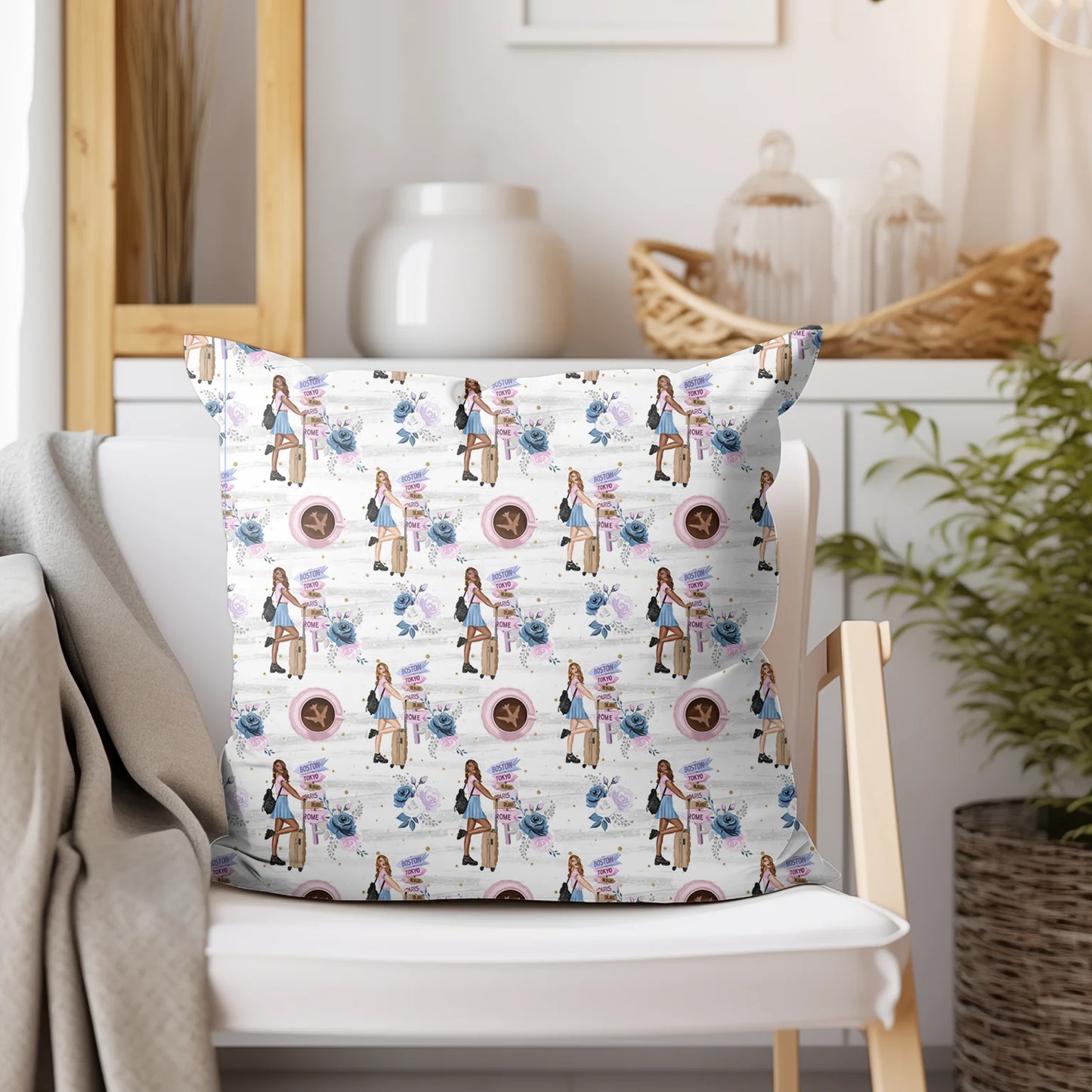 Tissu au mètre 258 voyage - Disponible en 9 matières - Vendu par multiple de 50 cm