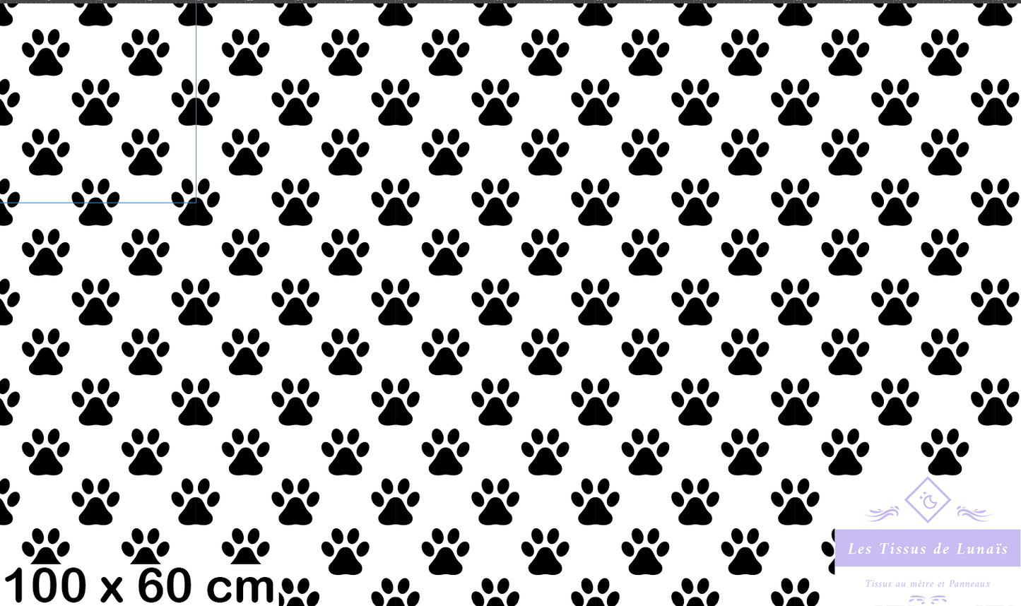 Tissu au mètre 29 chien - Disponible en 9 matières - Vendu par multiple de 50 cm