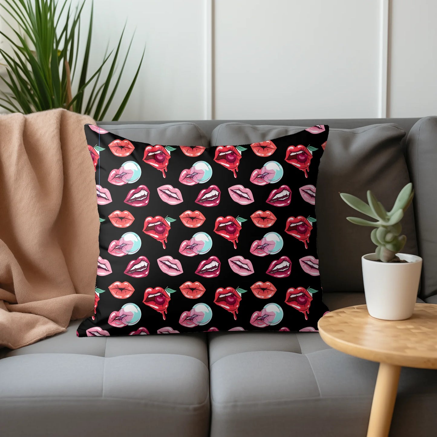 Tissu au mètre ados bouche 299 - Disponible en 9 matières - Vendu par multiple de 50 cm