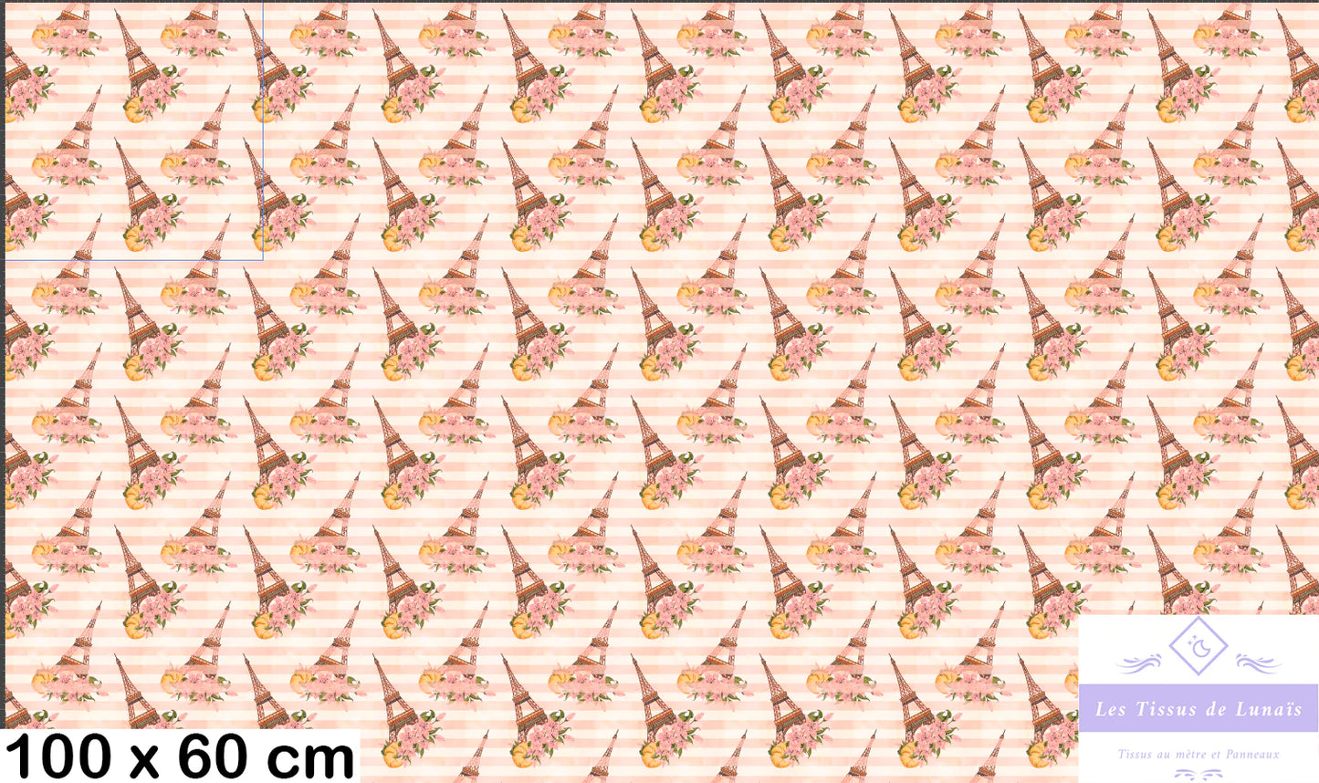 Tissu au mètre 324 Paris - Disponible en 9 matières - Vendu par multiple de 50 cm
