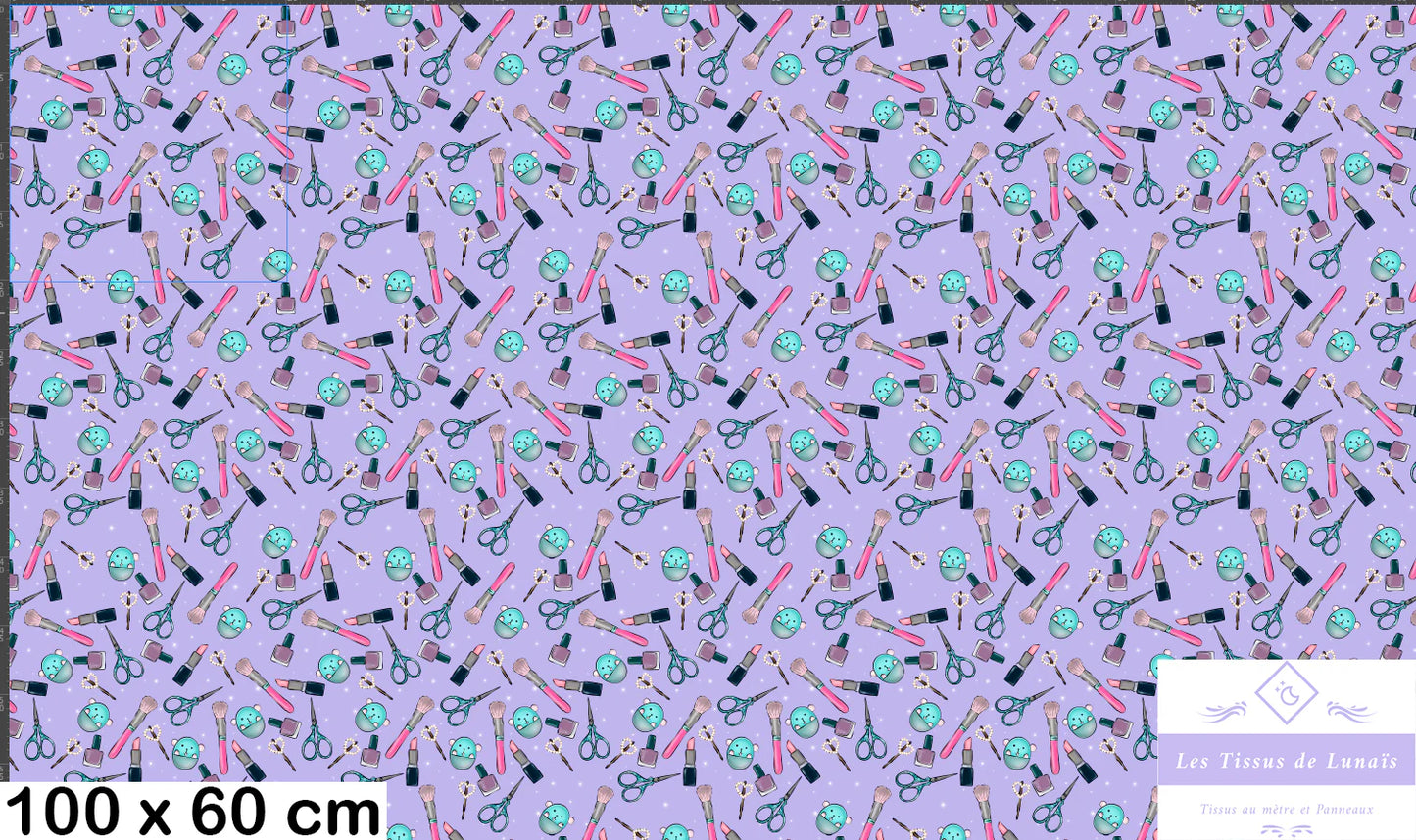 Tissu au mètre 328 femme mode fashion girly beauté - Disponible en 9 matières - Vendu par multiple de 50 cm