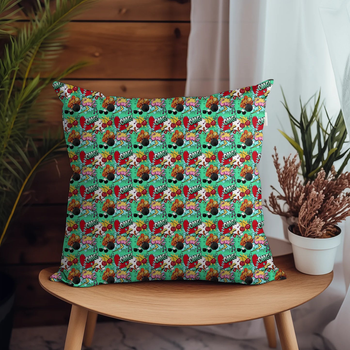 Tissu au mètre pop art 337 - Disponible en 9 matières - Vendu par multiple de 50 cm