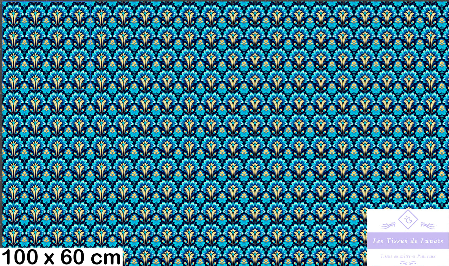 Tissu au mètre 416 forme geométrique - Disponible en 9 matières - Vendu par multiple de 50 cm