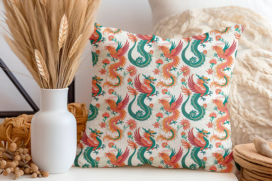 Tissu 495 au mètre dragon asiatique – Motif mythologique – Style oriental et traditionnel
🎨 Couleurs vibrantes – Rouge, vert, or, beige – Fond à motifs tourbillonnants - Disponible en 9 matières - Vendu par multiple de 50 cm