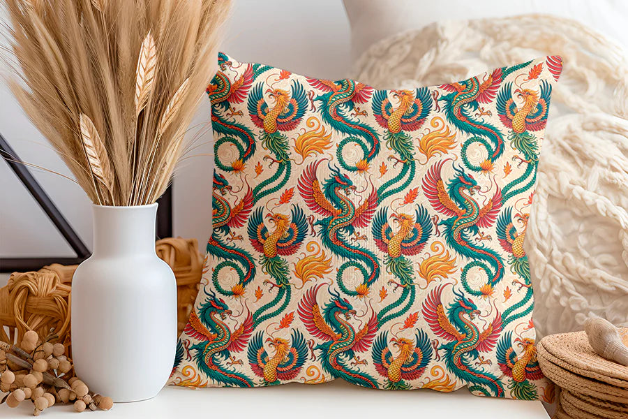 Tissu 496 au mètre dragon asiatique – Motif mythologique – Style oriental et traditionnel
🎨 Couleurs vibrantes – Rouge, vert, or, beige – Fond à motifs tourbillonnants - Disponible en 9 matières - Vendu par multiple de 50 cm