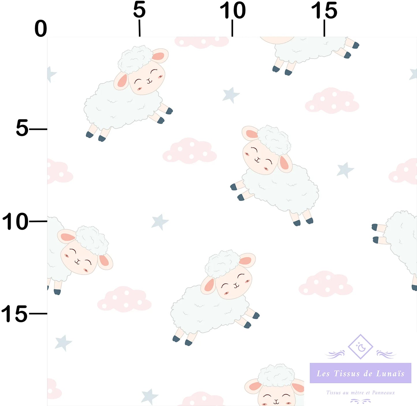 Tissu au mètre 87 enfant fille - Disponible en 9 matières - Vendu par multiple de 50 cm