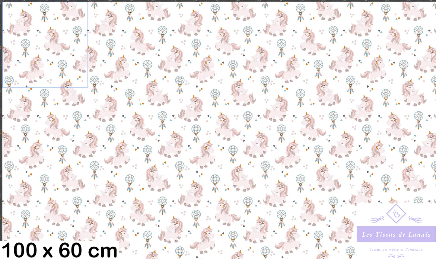 Tissu au mètre 90 enfant fille - Disponible en 9 matières - Vendu par multiple de 50 cm