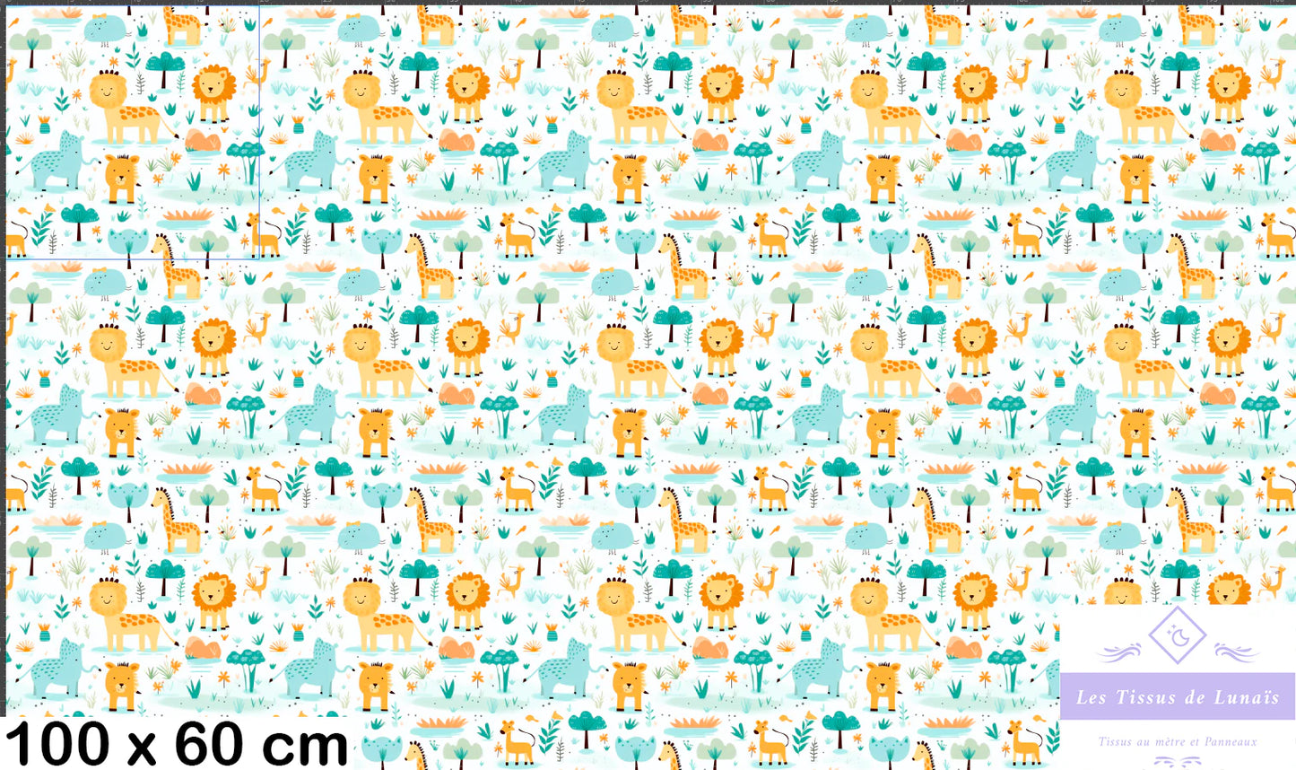 Tissu au mètre 94 enfant garçon - Disponible en 9 matières - Vendu par multiple de 50 cm