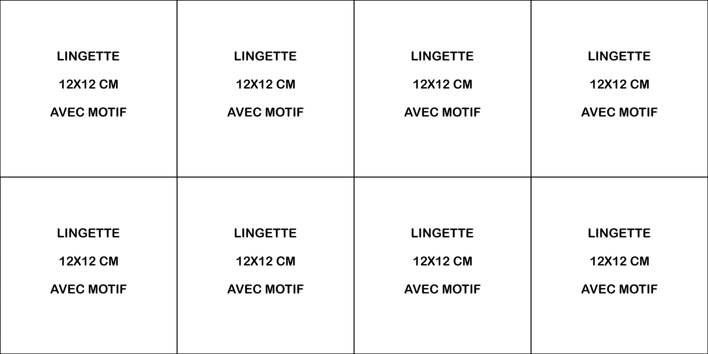 kit de 8 lingettes