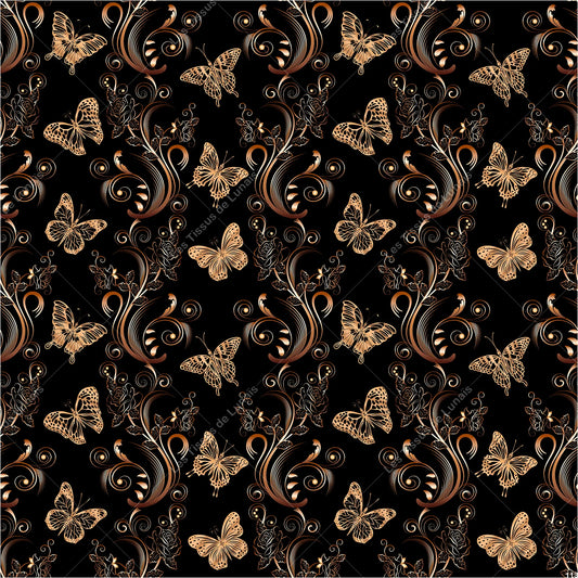 PANNEAU 113 insecte papillon fleur - 9 matières - 7 dimensions - au choix - Idéal pour vos Créations Couture !