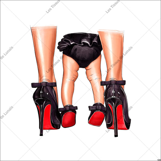 PANNEAU 131 maman enfant bébé chaussure - 9 matières - 7 dimensions - au choix - Idéal pour vos Créations Couture !