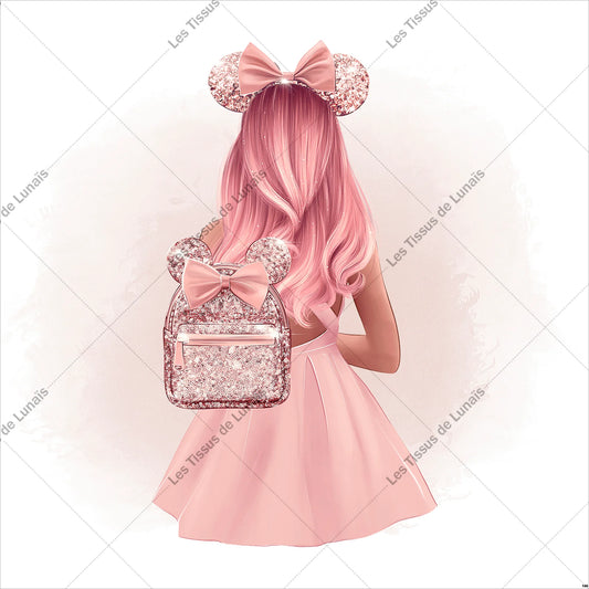 PANNEAU 160 femme mode girly - 9 matières - 7 dimensions - au choix - Idéal pour vos Créations Couture !