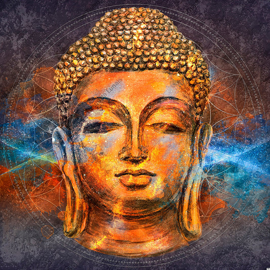 PANNEAU 163 zen bouddha médidation - 9 matières - 7 dimensions - au choix - Idéal pour vos Créations Couture !