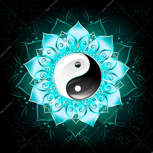 PANNEAU 172 yin yang harmonie équilibre - 9 matières - 7 dimensions - au choix - Idéal pour vos Créations Couture !
