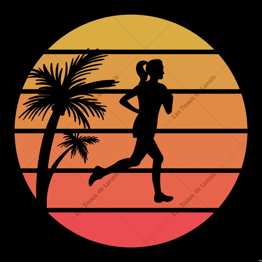 PANNEAU 193 sport passion running course footing - 9 matières - 7 dimensions - au choix - Idéal pour vos Créations Couture !