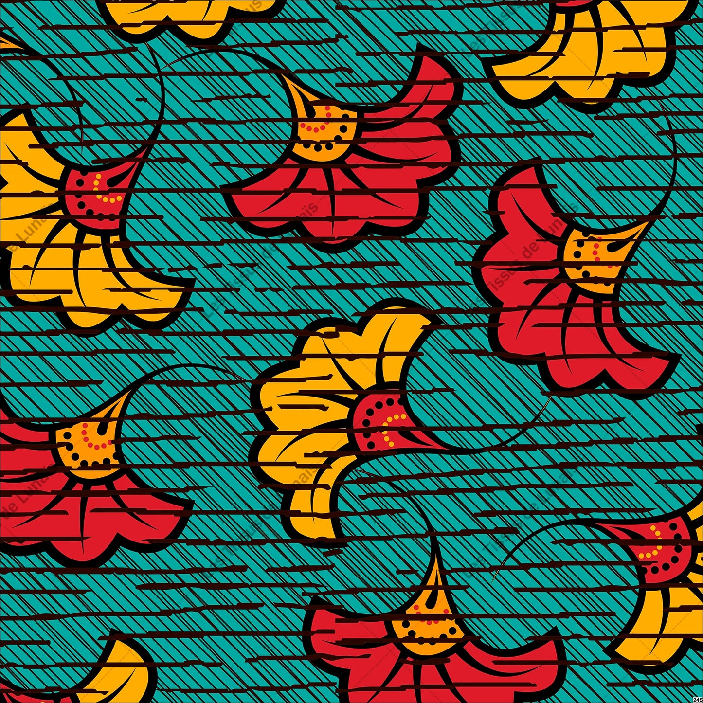 PANNEAU 245 africain motif wax - 9 matières - 7 dimensions - au choix - Idéal pour vos Créations Couture !