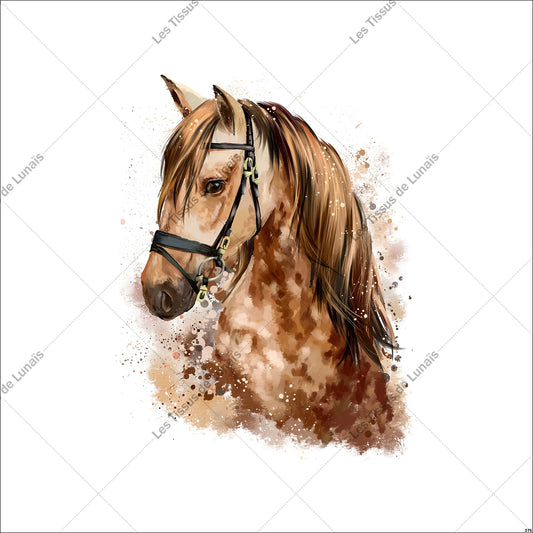 PANNEAU 275 animal cheval - 9 matières - 7 dimensions - au choix - Idéal pour vos Créations Couture !