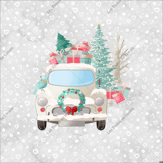 PANNEAU 346 Noël - 9 matières - 7 dimensions - au choix - Idéal pour vos Créations Couture !