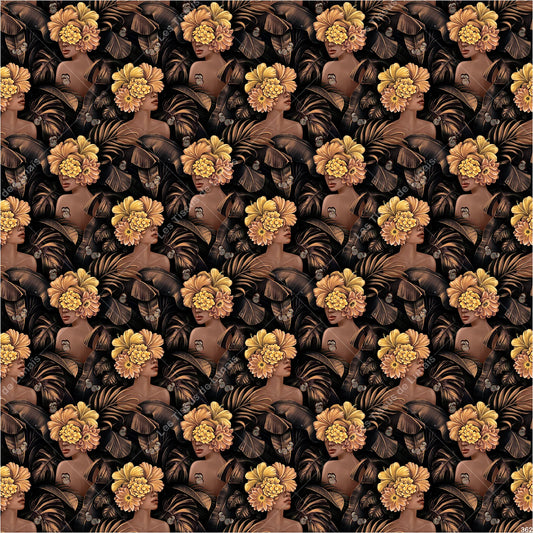 PANNEAU 362 femme mode girly fleur - 9 matières - 7 dimensions - au choix - Idéal pour vos Créations Couture !