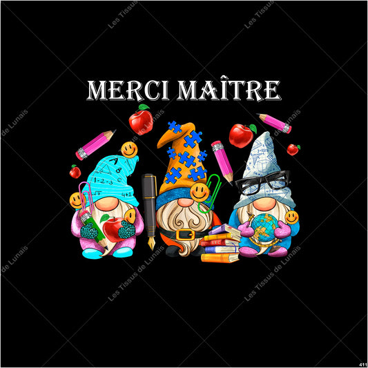 PANNEAU 411 école scolaire maître métier passion - 9 matières - 7 dimensions - au choix - Idéal pour vos Créations Couture !