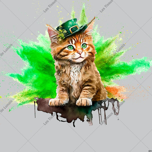 PANNEAU 421 animal chat - 9 matières - 7 dimensions - au choix - Idéal pour vos Créations Couture !