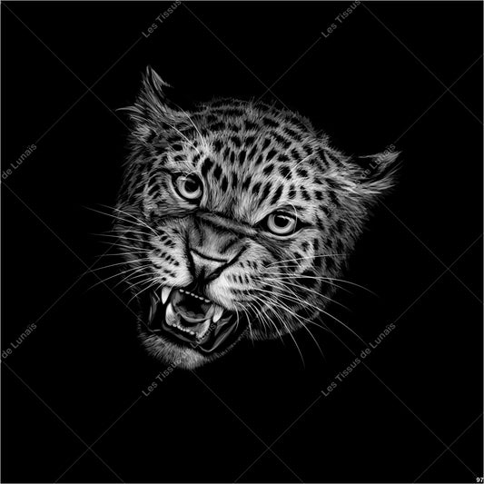 PANNEAU 97 tigre animal - 9 matières - 7 dimensions - au choix - Idéal pour vos Créations Couture !