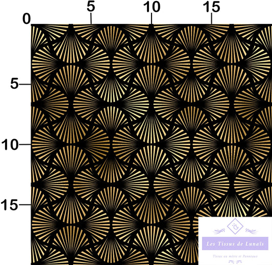 Tissu au mètre 128 forme geométrique - Disponible en 9 matières - Vendu par multiple de 50 cm