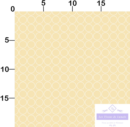 Tissu au mètre 132 forme geométrique - Disponible en 9 matières - Vendu par multiple de 50 cm