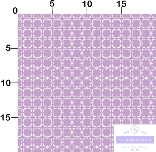 Tissu au mètre 135 forme geométrique - Disponible en 9 matières - Vendu par multiple de 50 cm