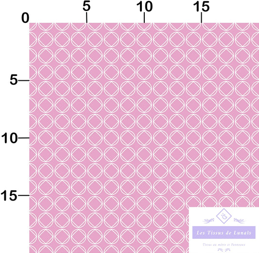 Tissu au mètre 136 forme geométrique - Disponible en 9 matières - Vendu par multiple de 50 cm