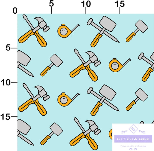 Tissu au mètre 154 métier passion bricolage - Disponible en 9 matières - Vendu par multiple de 50 cm
