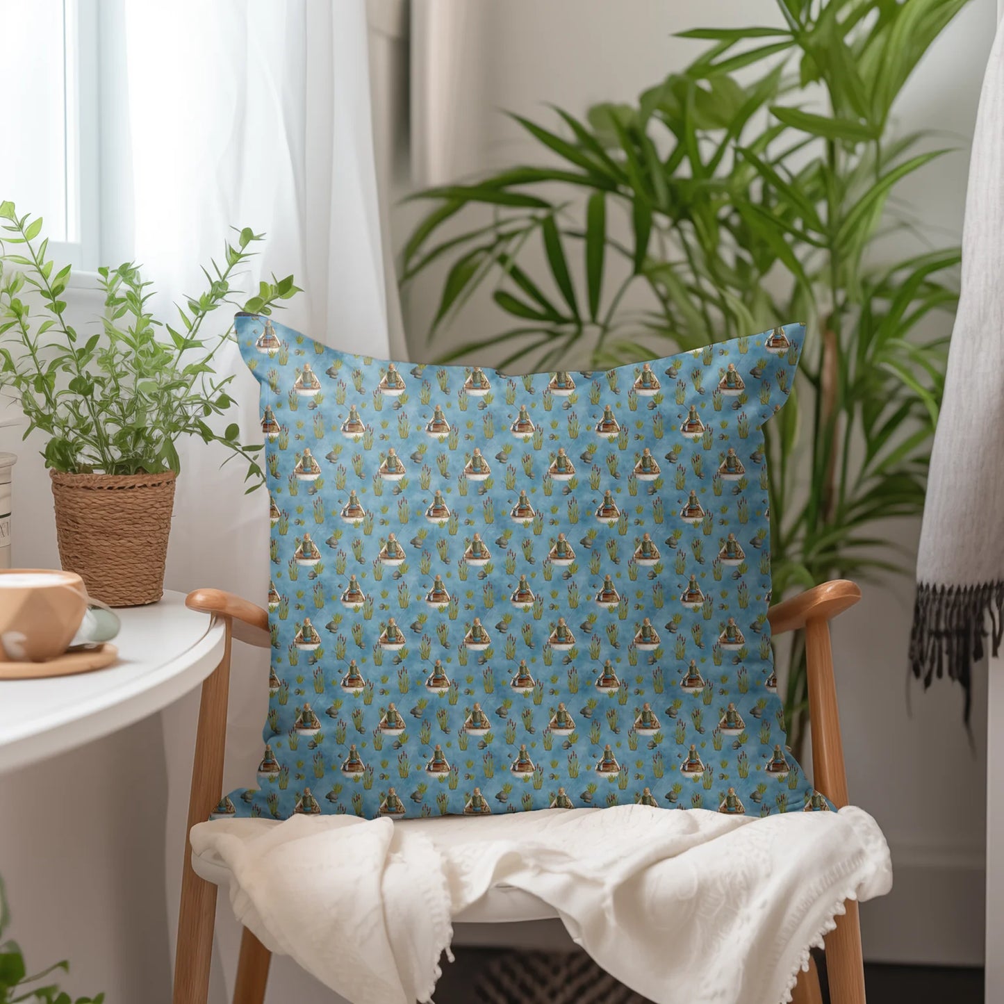 Tissu au mètre 188 métier passion pêche - Disponible en 9 matières - Vendu par multiple de 50 cm