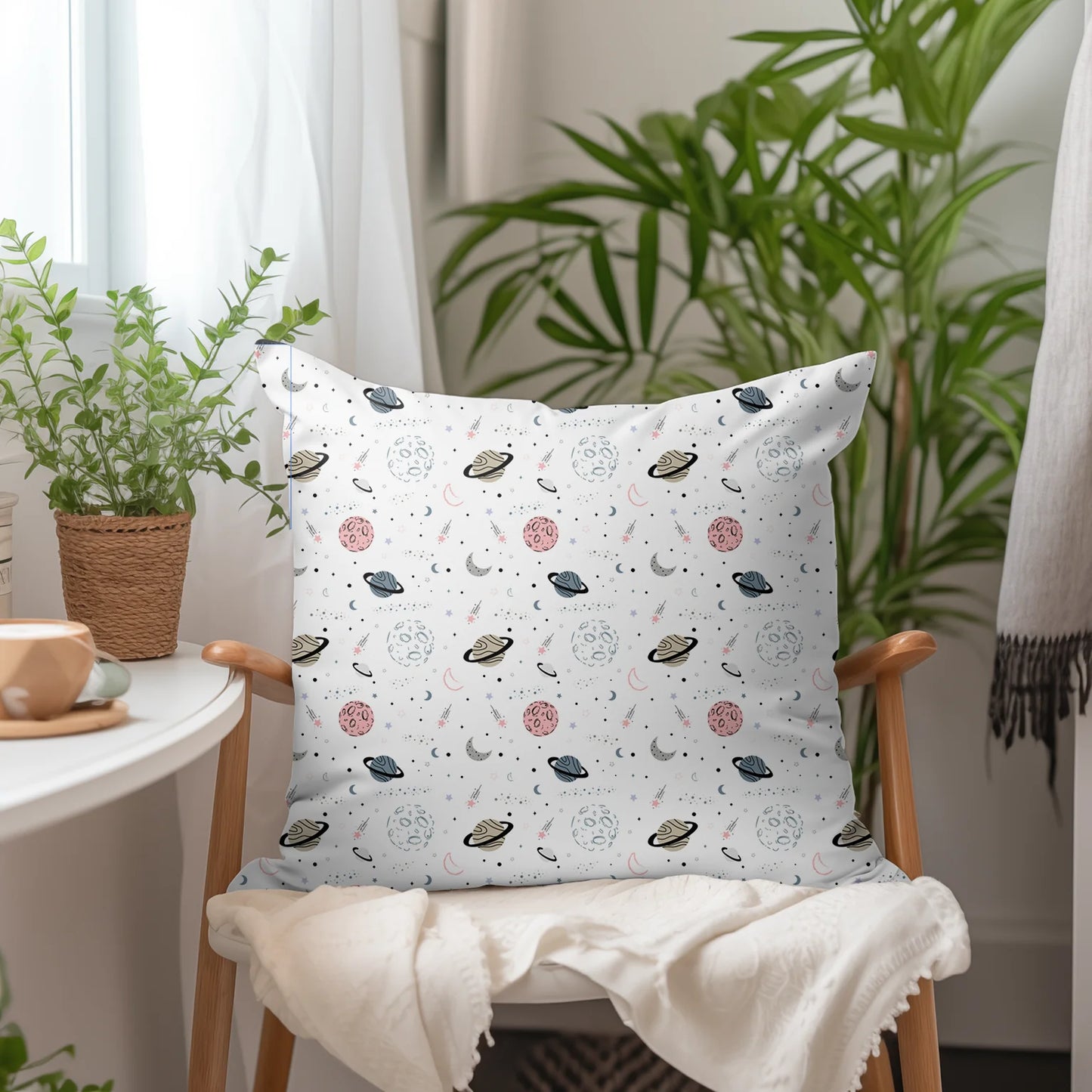 Tissu au mètre 193 planètes - Disponible en 9 matières - Vendu par multiple de 50 cm