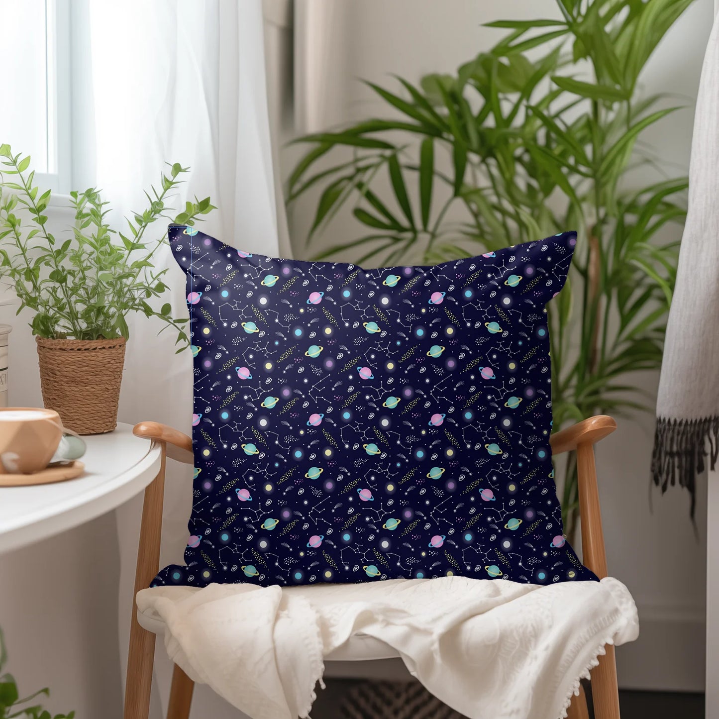 Tissu au mètre 194 planètes - Disponible en 9 matières - Vendu par multiple de 50 cm
