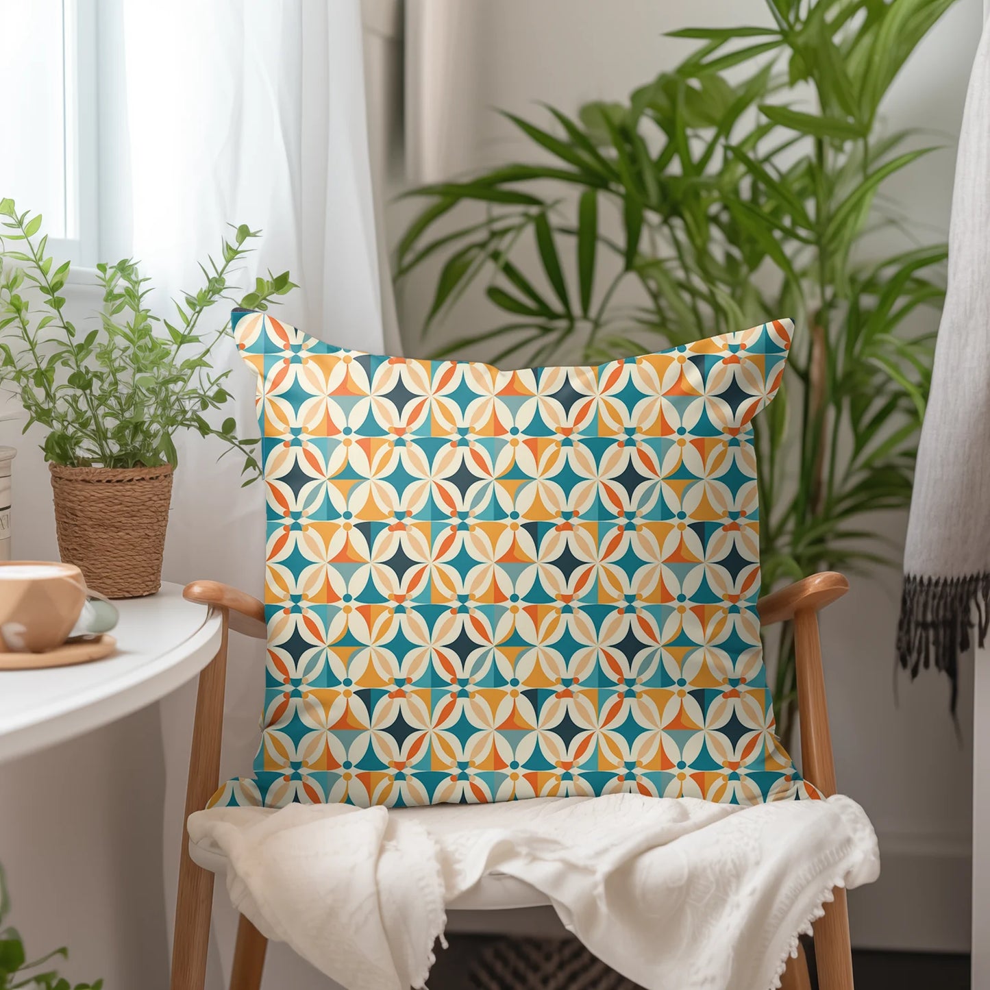 Tissu au mètre 195 retro vintage - Disponible en 9 matières - Vendu par multiple de 50 cm