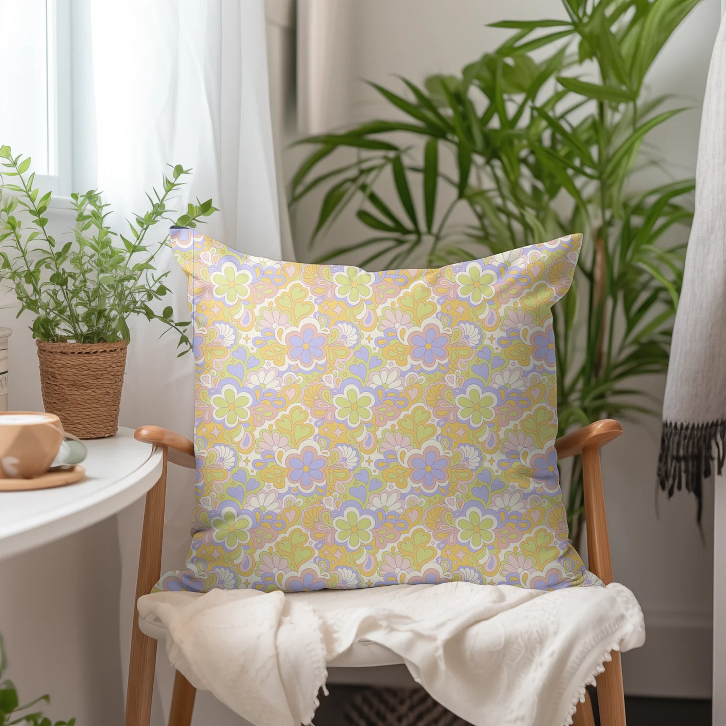 Tissu au mètre 198 retro vintage - Disponible en 9 matières - Vendu par multiple de 50 cm