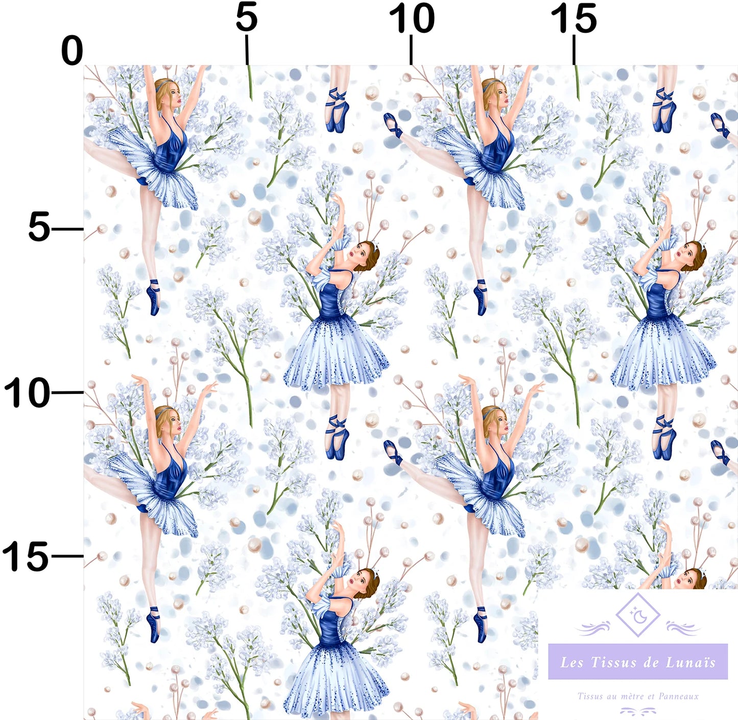 Tissu au mètre 210 sport danse - Disponible en 9 matières - Vendu par multiple de 50 cm