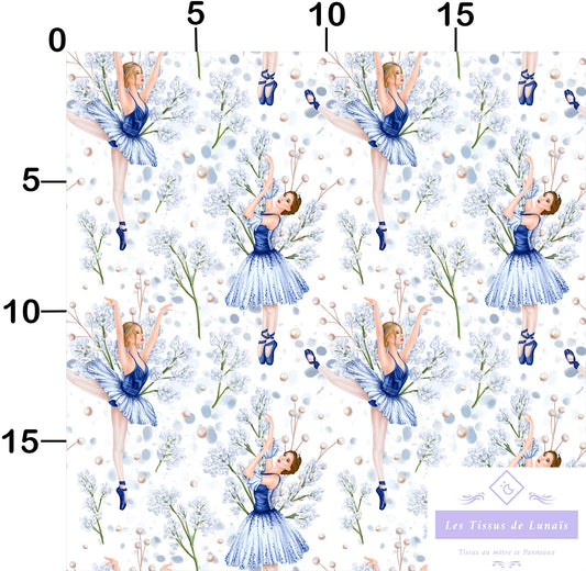 Tissu au mètre 210 sport danse - Disponible en 9 matières - Vendu par multiple de 50 cm