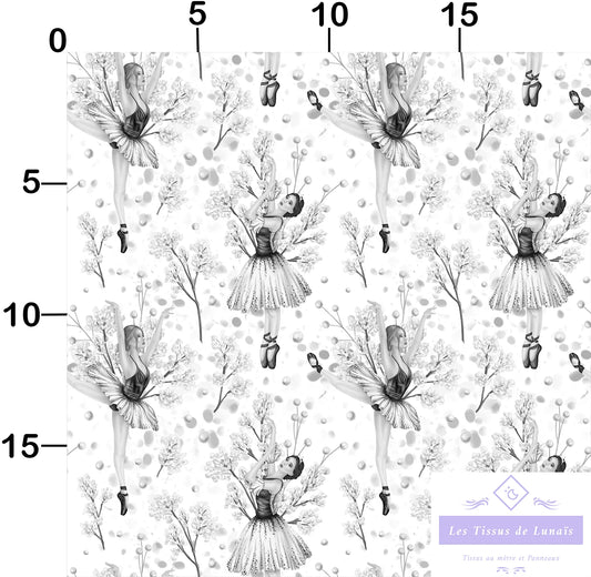 Tissu au mètre 211 sport danse - Disponible en 9 matières - Vendu par multiple de 50 cm