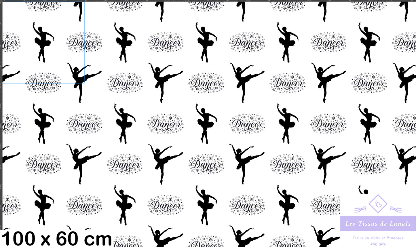 Tissu au mètre 214 sport danse - Disponible en 9 matières - Vendu par multiple de 50 cm
