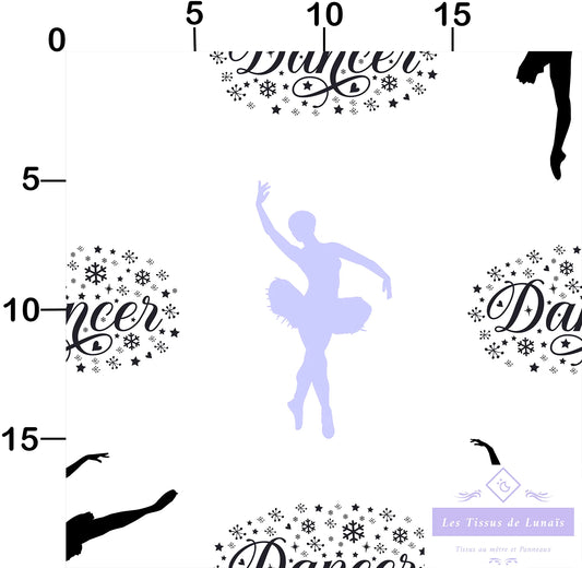 Tissu au mètre 215 sport danse - Disponible en 9 matières - Vendu par multiple de 50 cm