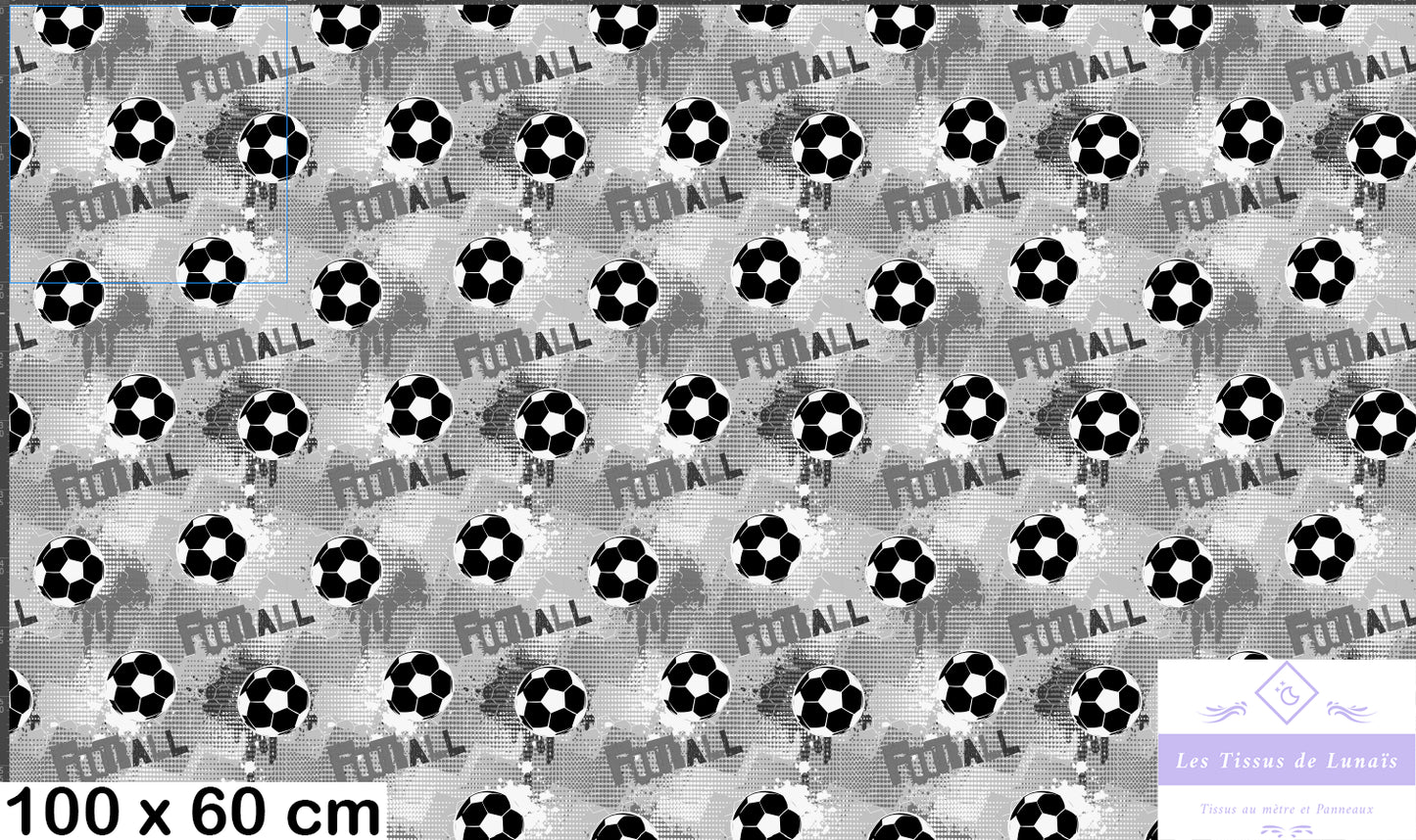 Tissu au mètre 225 sport football - Disponible en 9 matières - Vendu par multiple de 50 cm