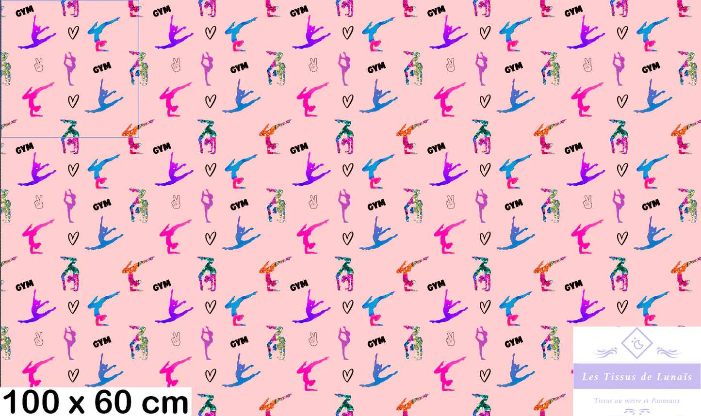 Tissu au mètre 233 sport gymnastique - Disponible en 9 matières - Vendu par multiple de 50 cm