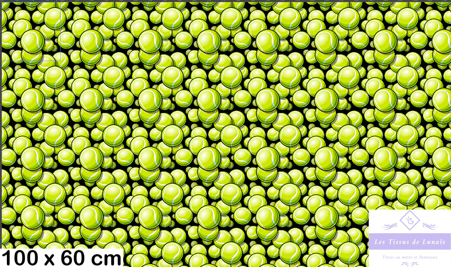 Tissu au mètre 238 sport tennis - Disponible en 9 matières - Vendu par multiple de 50 cm